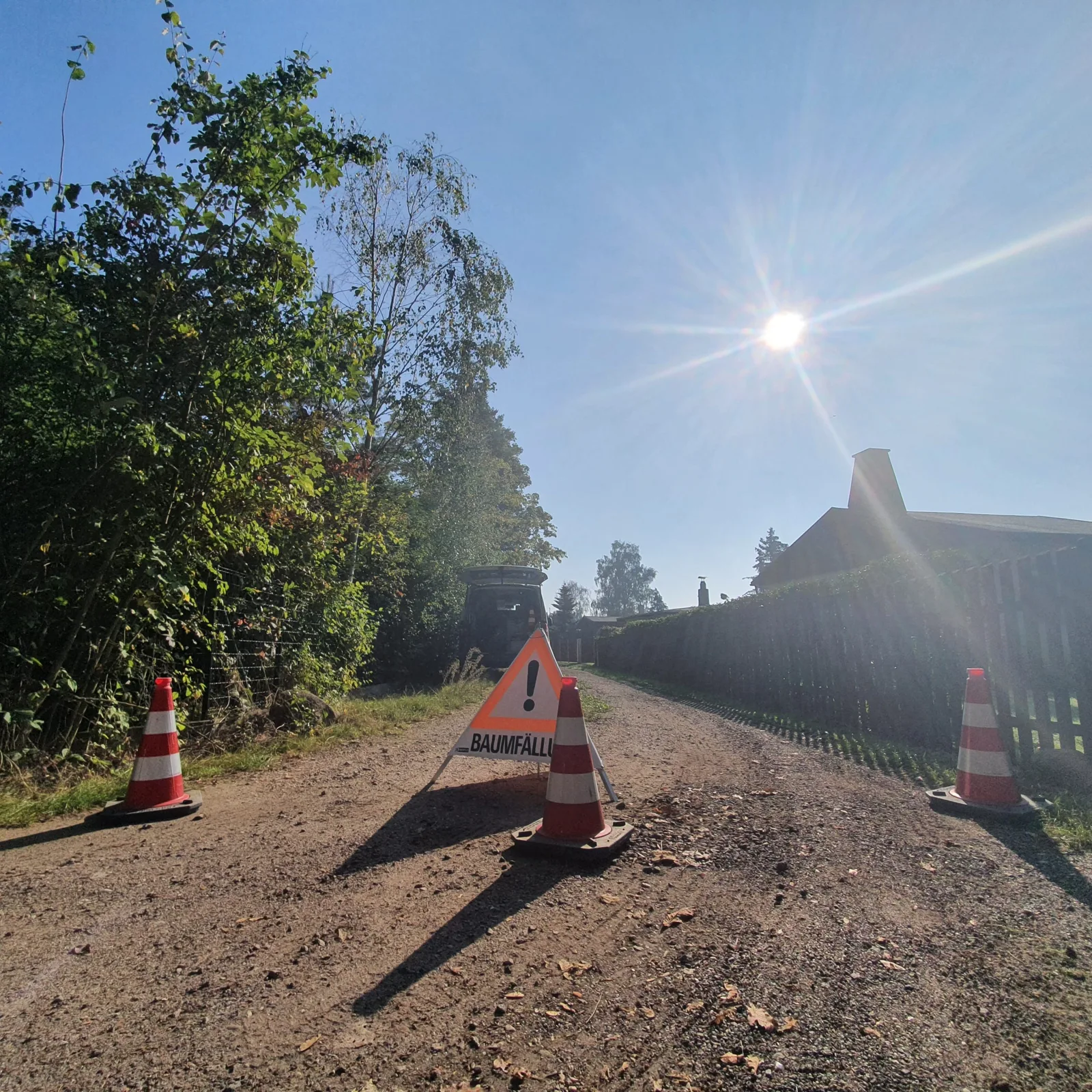 Absicherung der Baustelle